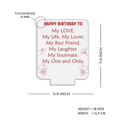 Happy Birthday to My Best Friend Gift Lamp  3D Illusion Lamp for Friend Sister Brothers Boys and Girls. Gifts for Birthday  Automatic Color Changing Light Desk Table Lamp